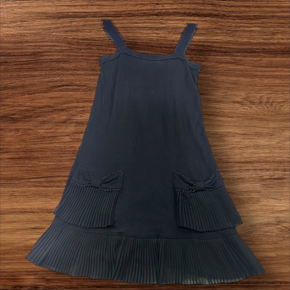 Juicy Couture Black Pleated Mini Dress